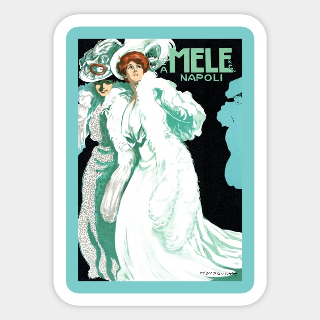 Mele & Ci. by Marcello Dudovich Sticker by MasterpieceCafe